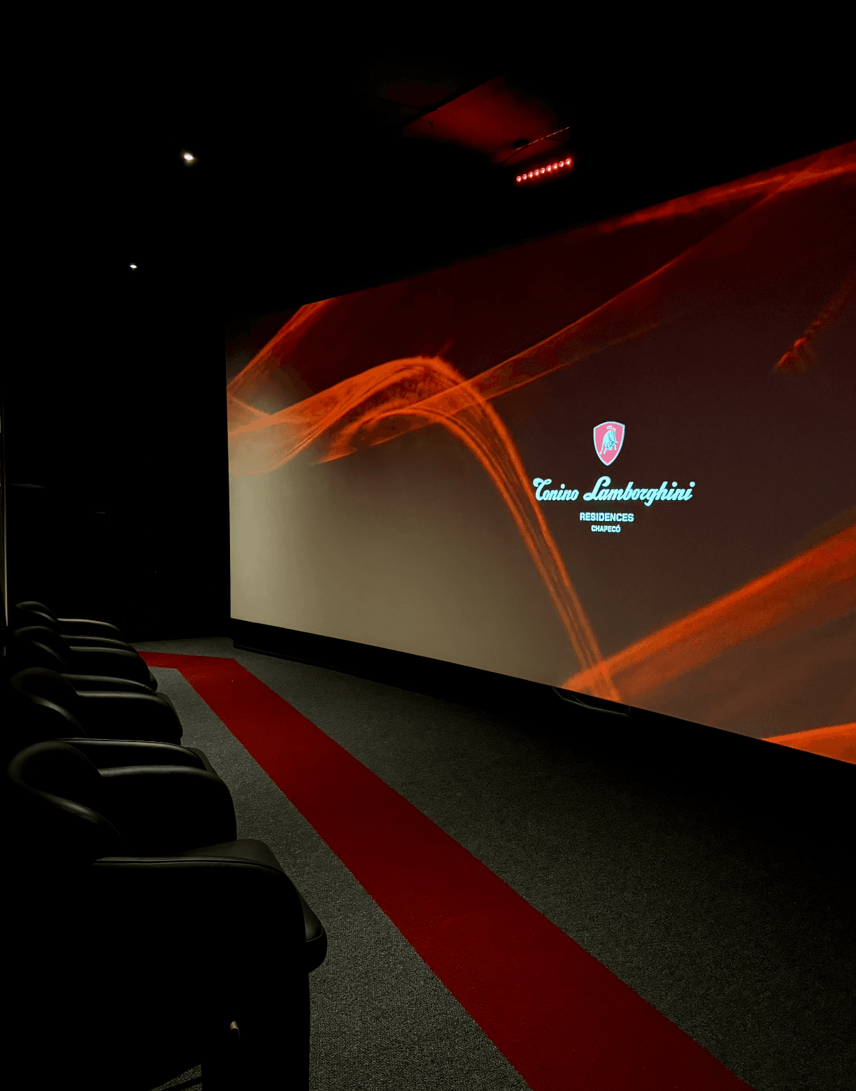Sala de apresentação do Tonino Lamborghini Residences Chapecó